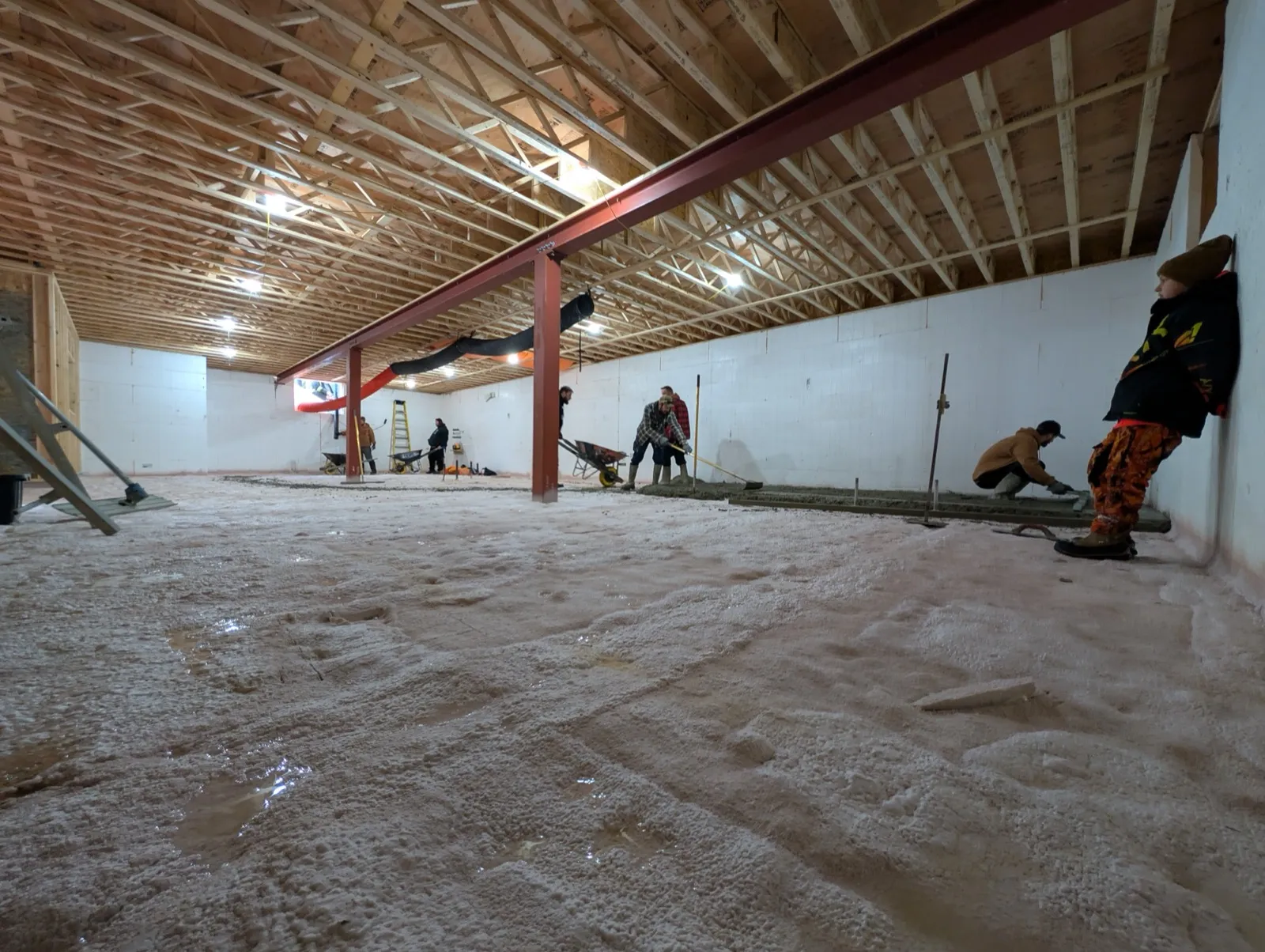 Basement Floor Pour